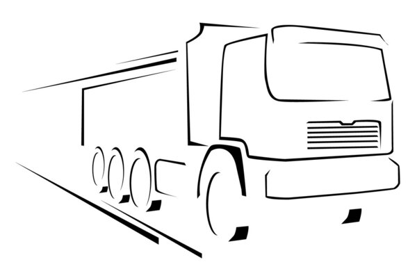Truck Symbol Vector Illustration
