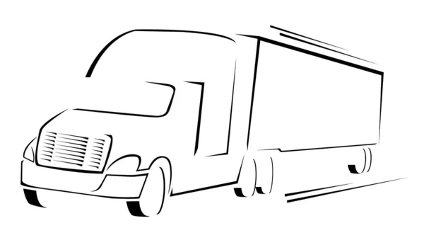 Vrachtwagen symbool vectorillustratie — Stockvector