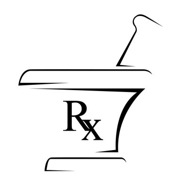 Medical Rx Simple Symbol clipart