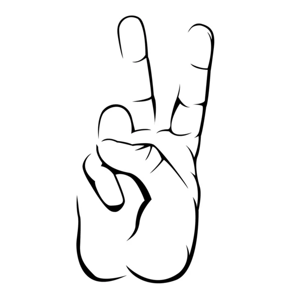 Dobrovolník ruce jednoduchý symbol — Stockový vektor