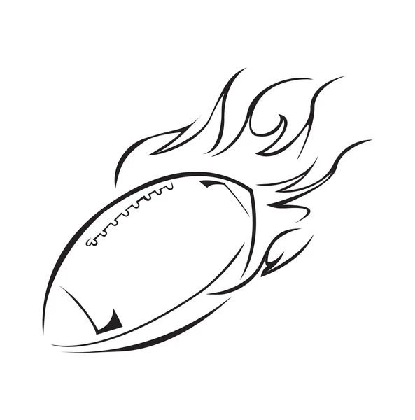 Feu de football — Image vectorielle