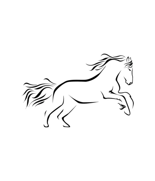 Paard symbool vectorillustratie — Stockvector