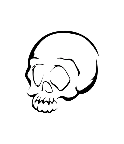 Skull Head Symbol — Stock Vector