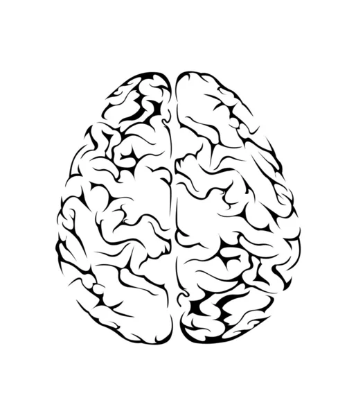 Символ мозку Векторні ілюстрації — стоковий вектор