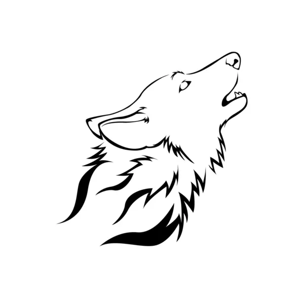 Wolfsvektorillustration — Stockvektor