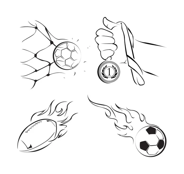 Sport Set Collection — Stock Vector