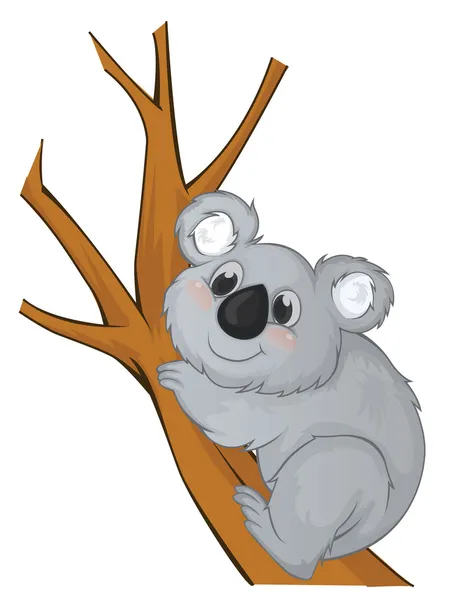 Ilustração dos desenhos animados do vetor de Koala — Vetor de Stock