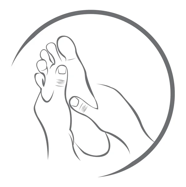 Massagem nos pés —  Vetores de Stock