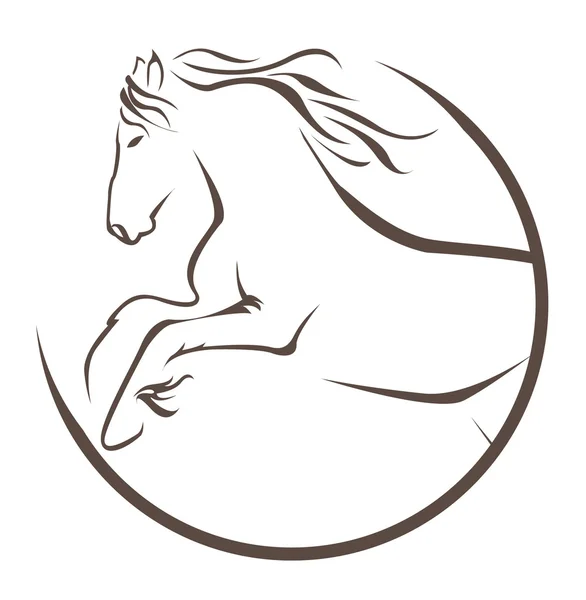 Symbole cheval — Image vectorielle