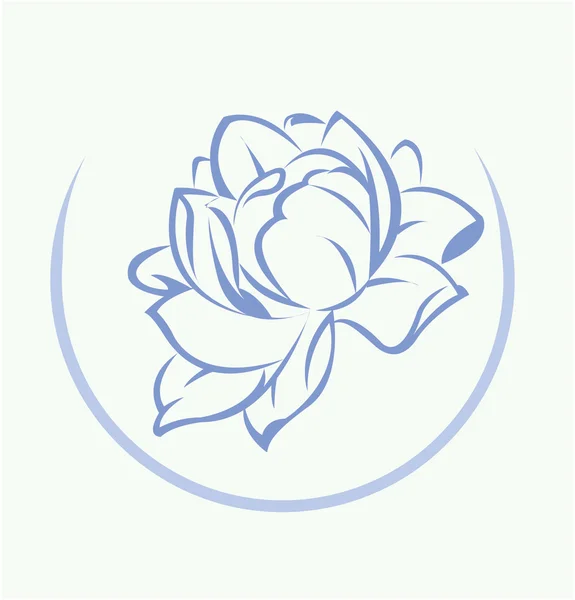 Lotusbloem symbool — Stockvector