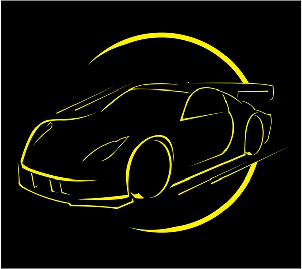 Carrera de coches — Vector de stock