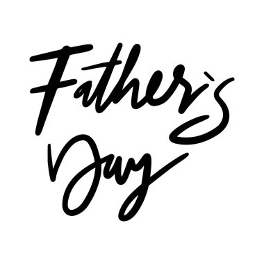 Baba günü vektörü, izole edilmiş beyaz baground vektör el yazısı harfleri üzerine el yazısıyla yazılmış metin