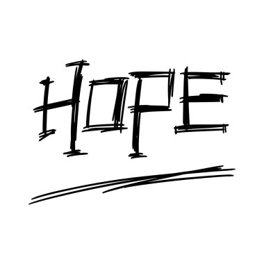umut vektörü el yazısı metin izole beyaz baground vektör el yazması harfler