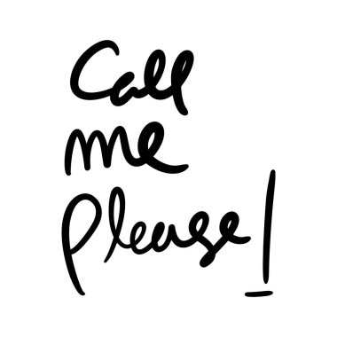 Lütfen beni izole edilmiş beyaz baground vektör el yazısıyla yazılmış harfler üzerine el yazısıyla yazılmış metne yönlendir.