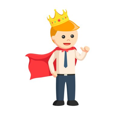 The king job design character on white background
