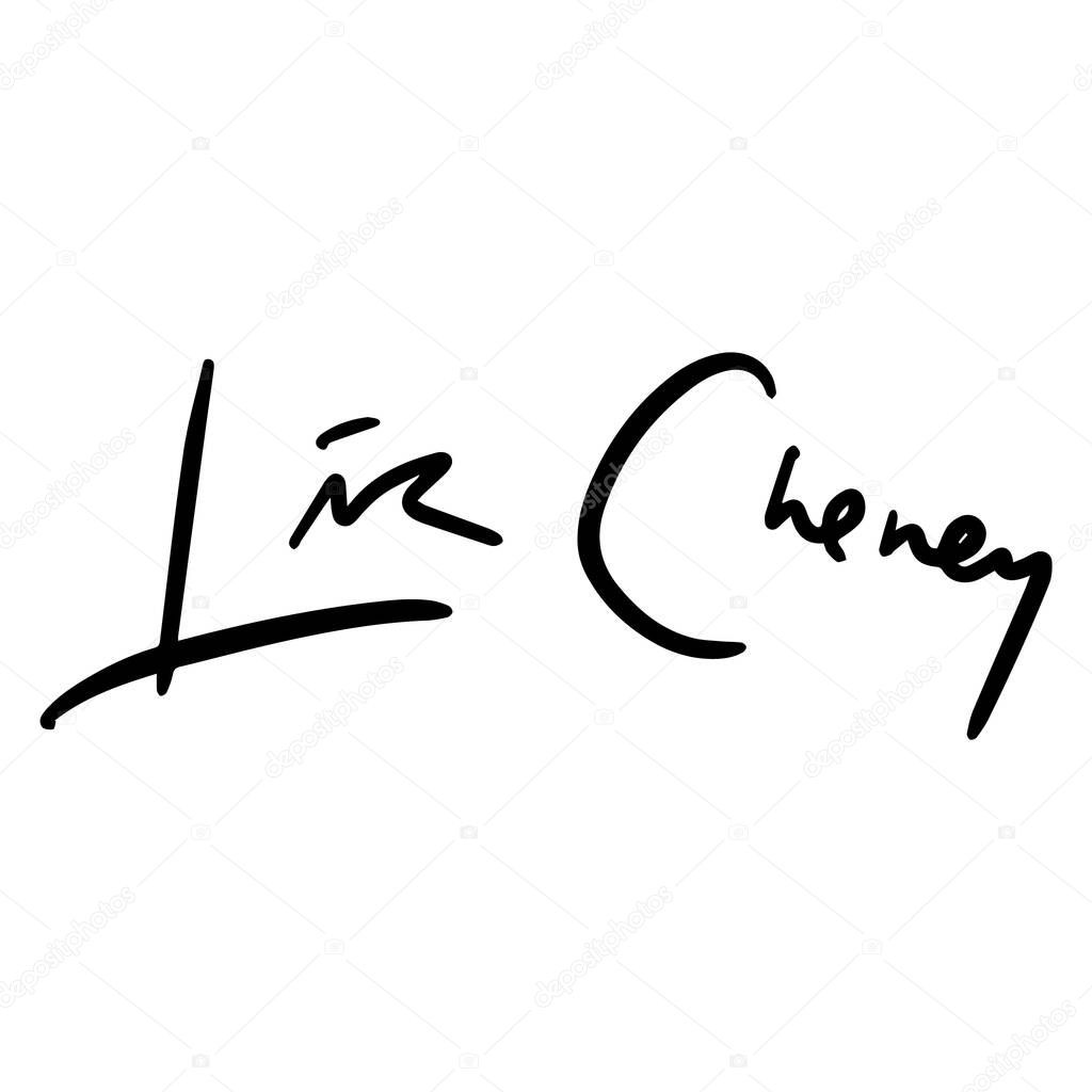 lin cheng vector Handwritten text on isolated white baground vector hand written lettering