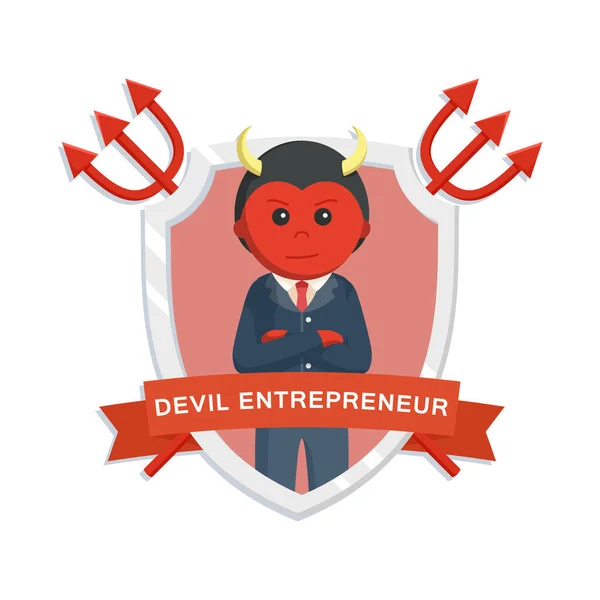 Персонаж Эмблемы Devilman — стоковый вектор