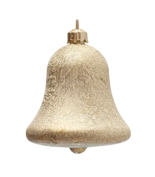 Guld jul hand bell — Stockfoto