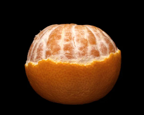 Halva skalade mandarin — Stockfoto