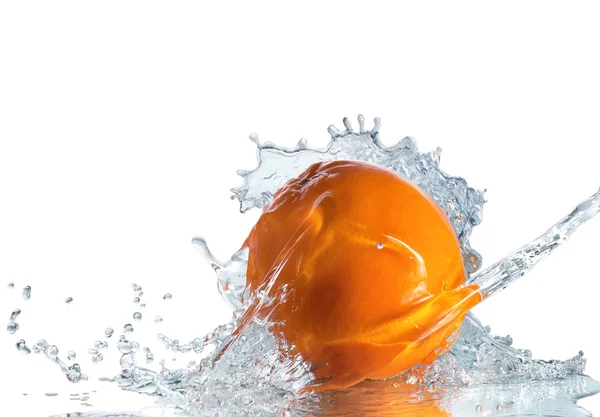 Oranje vruchten en spatten — Stockfoto