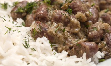 pilavlı tavuk Kalpler