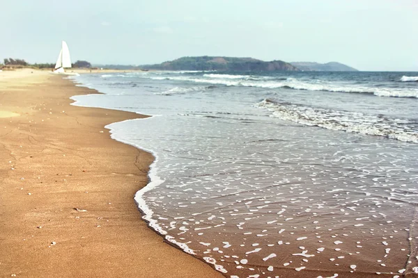 Krajobraz piaszczystej plaży — Zdjęcie stockowe