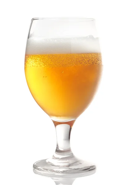 Glas met bier — Stockfoto