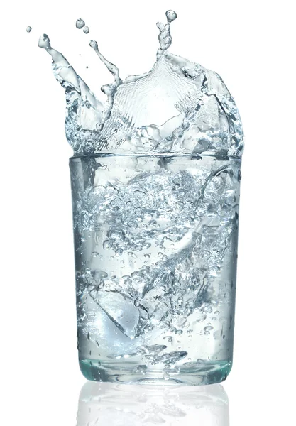 Splash in a glass — Stock Photo, Image