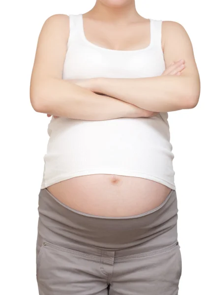 怀孕女孩 — 图库照片