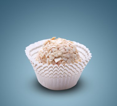 lezzetli beyaz yuvarlak şeker