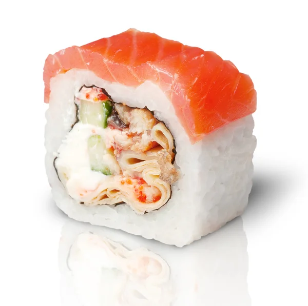 Salmon sushi roll — Stock Photo, Image