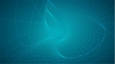 Parlak parçacıkların ve yolların soyut arkaplanı.