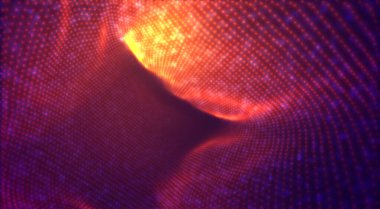 Kırmızı ışık akımlı turuncu vektör