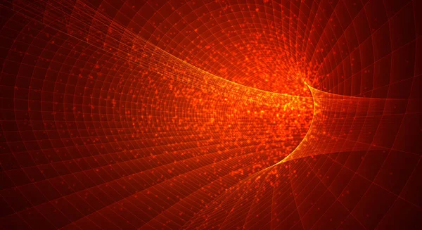3D矢量背景 太空闪烁 隧道和旋风 — 图库矢量图片