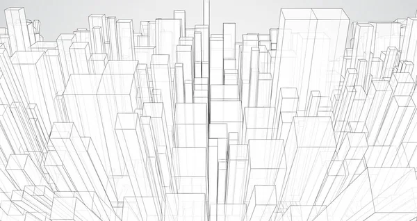 Vecteur Abstrait Cristal Une Vue Sur Les Toits Ville Grand — Image vectorielle