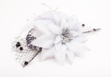 kadın şapka karşı izole bir peçe ile