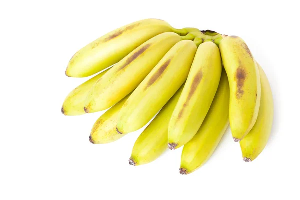 Mazzo di banane isolate su sfondo bianco — Foto Stock