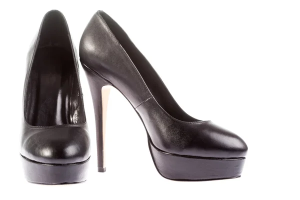 Kvinnans högklackade skor isolerad på vit bakgrund — Stockfoto