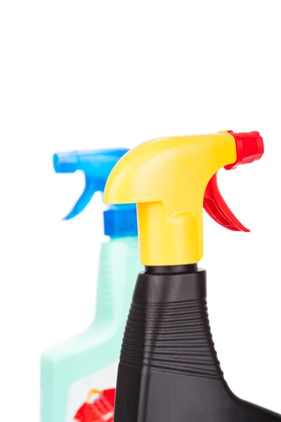 Due bottiglie di spray detergente — Foto Stock