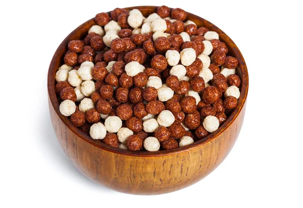 Breakfast cereals, chocolate balls — Stock Photo, Image