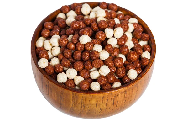 Breakfast cereals, chocolate balls — Stock Photo, Image