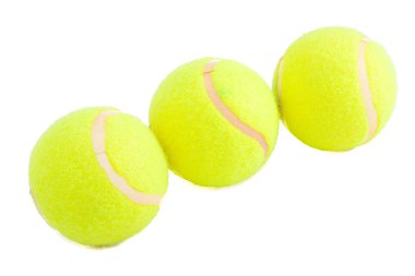 Three tennis balls