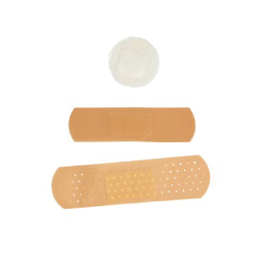 A set of adhesive bandages clipart