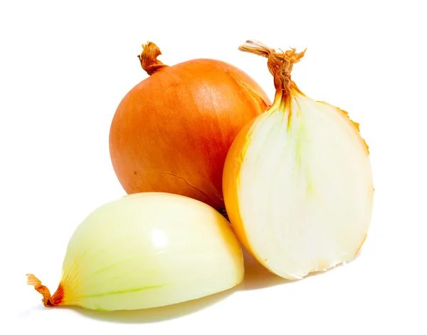 Onions on white — Stock Photo, Image