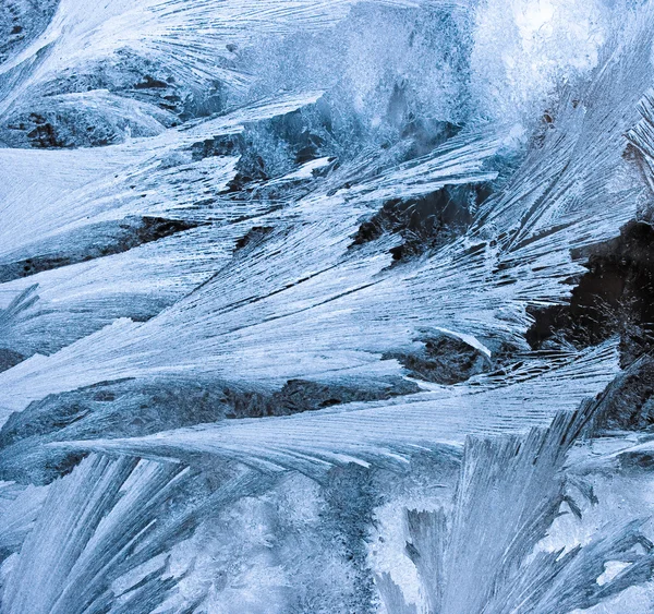 Frozen window texture — Stock Photo, Image