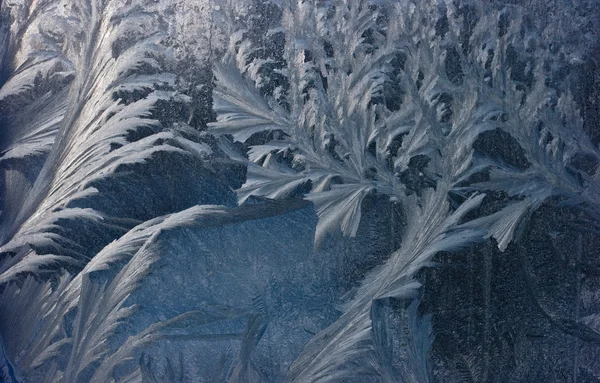 Замороженная оконная текстура — стоковое фото