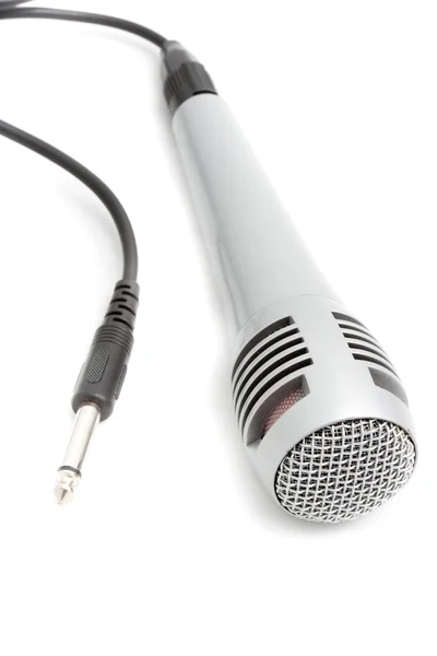 Microfone com conector — Fotografia de Stock