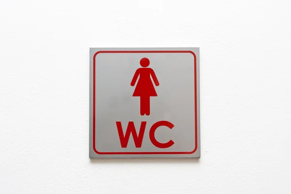 WC kobiet drzwi — Zdjęcie stockowe