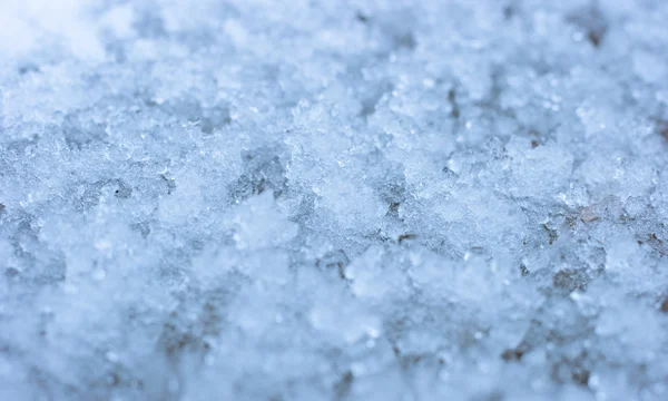 Снег с водой — стоковое фото