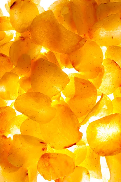 Potato chips texture — Stock Photo, Image